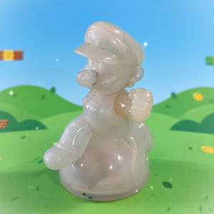Super Mario Luigi Translucent White Mini Figure