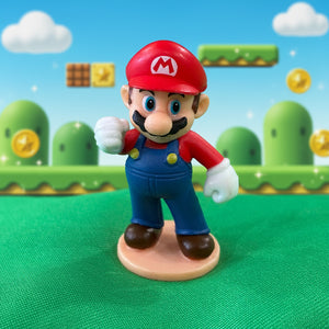 Super Mario Mini Figure with Base - Pre-Owned