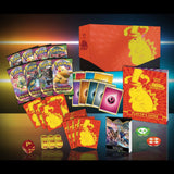 Pokémon TCG Sword and Shield Vivid Voltage Elite Trainer Box contents with boosters sleeves dice and markers