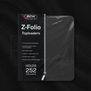 Binder (BCW Z-Folio,9 Pocket Toploader, Black)