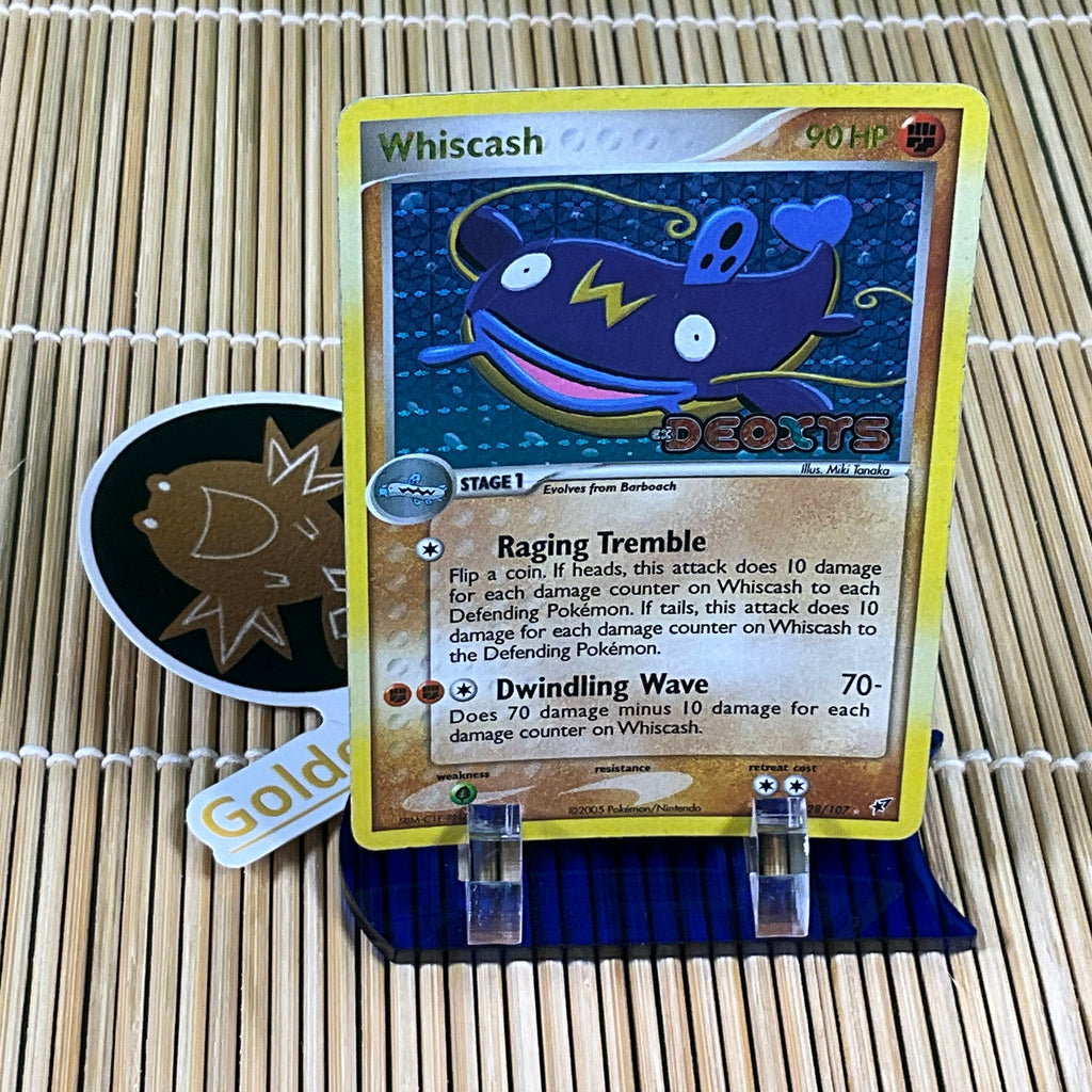 Whiscash (28/107) (Heavy Play) (Promo Stamp) GoldenFishGames Whiscash (28/107) (Heavy Play) (Promo Stamp) GoldenFishGames